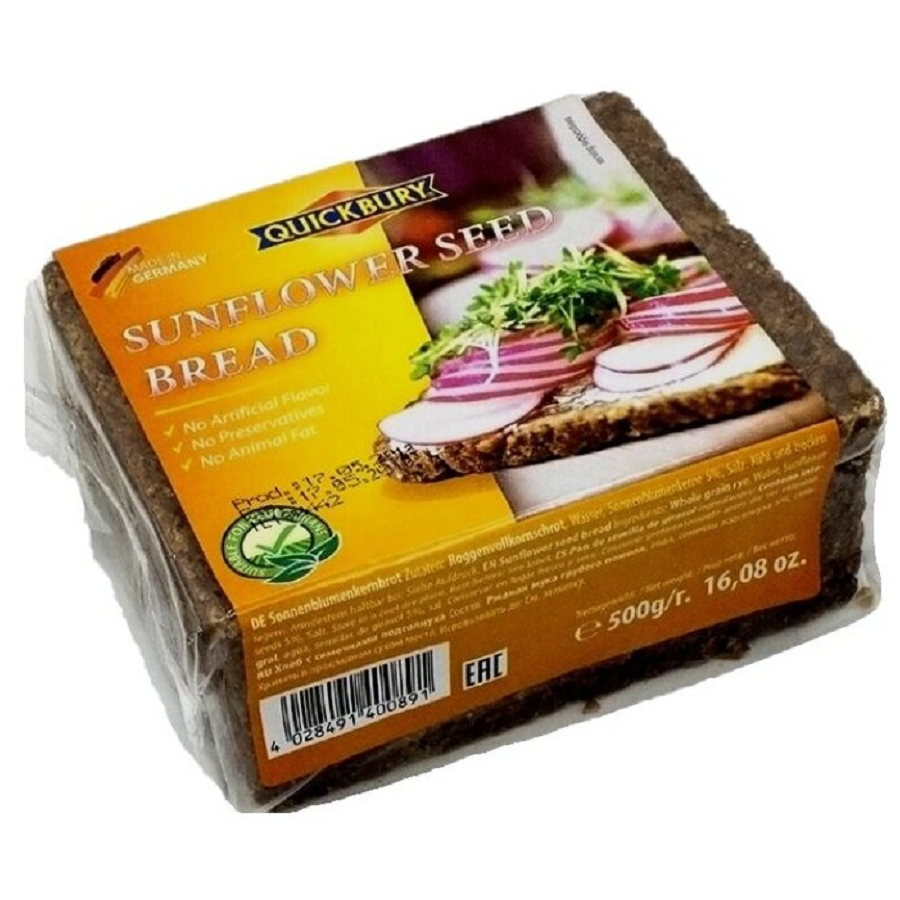 НАDО-Хлеб Quickbury Sunflower Seed Bread из ржаной муки грубого помола с семенами подсолнечника - купить в НАДО маркет