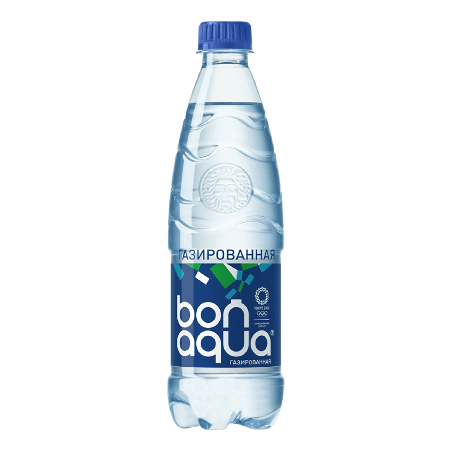 НАDО-Вода питьевая BonAqua газированная столовая 0,5 л - купить в НАДО маркет