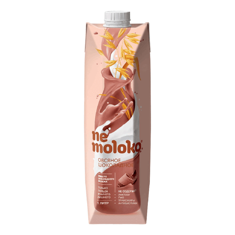 НАDО-Напиток овсяный Nemoloko шоколадный обогащенный кальцием и витамином В2 3,2% 1 л - купить в НАДО маркет