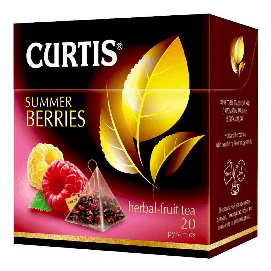 НАDО-Фруктовый чай Curtis Summer Berries в пирамидках 1,7 г 20 шт - купить в НАДО маркет