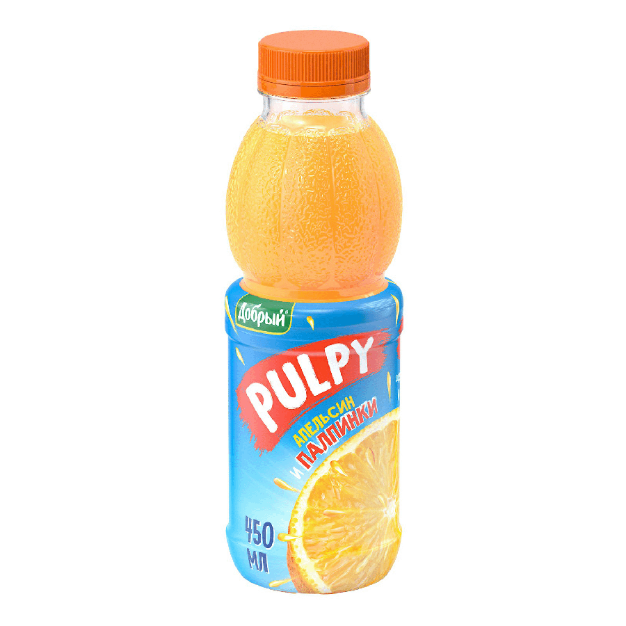 НАDО-Напиток сокосодержащий Добрый Pulpy апельсин с мякотью 450 мл - купить в НАДО маркет