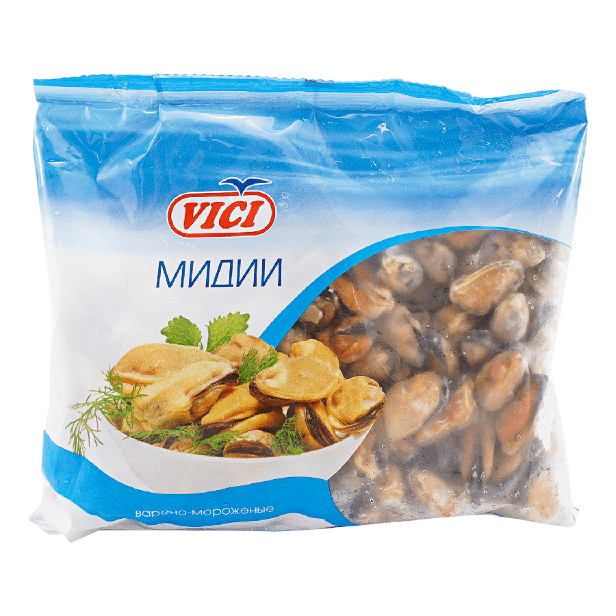 НАDО-Мидии Vici Чилийские очищенные варено-мороженые 400 г - купить в НАДО маркет