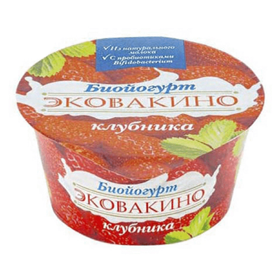 НАDО-Биойогурт Эковакино фруктово-ягодный клубника 2,5% БЗМЖ 140 г - купить в НАДО маркет