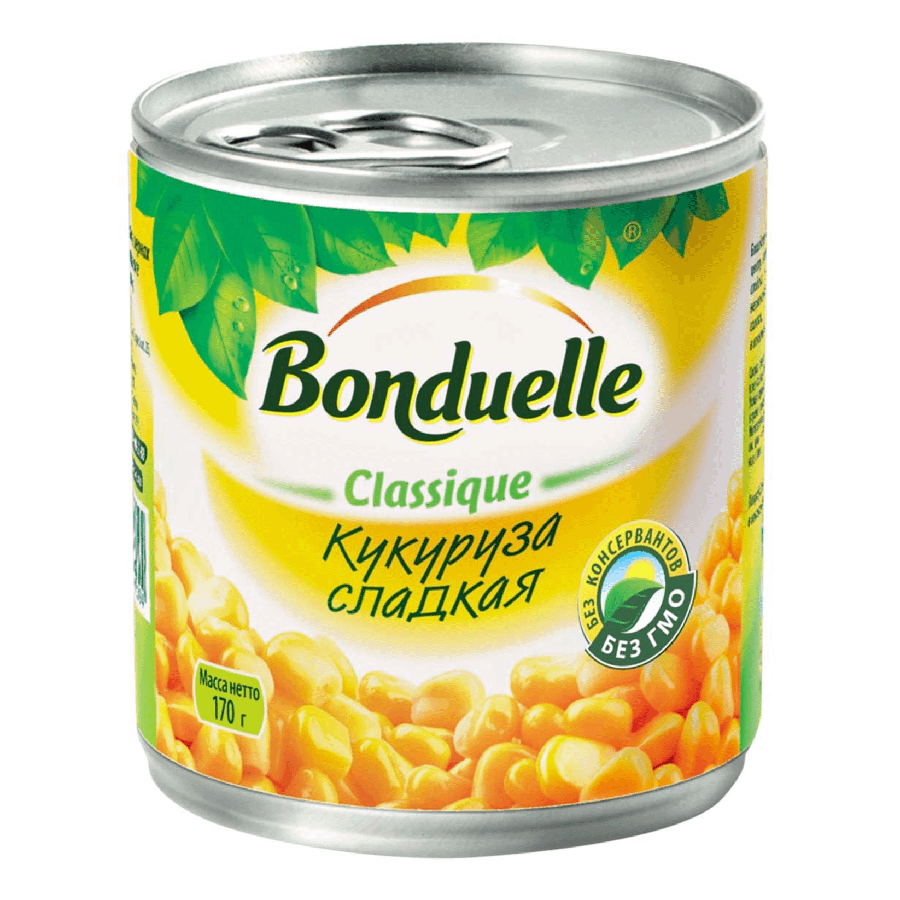 НАDО-Кукуруза Bonduelle сладкая стерилизованная 170 г - купить в НАДО маркет