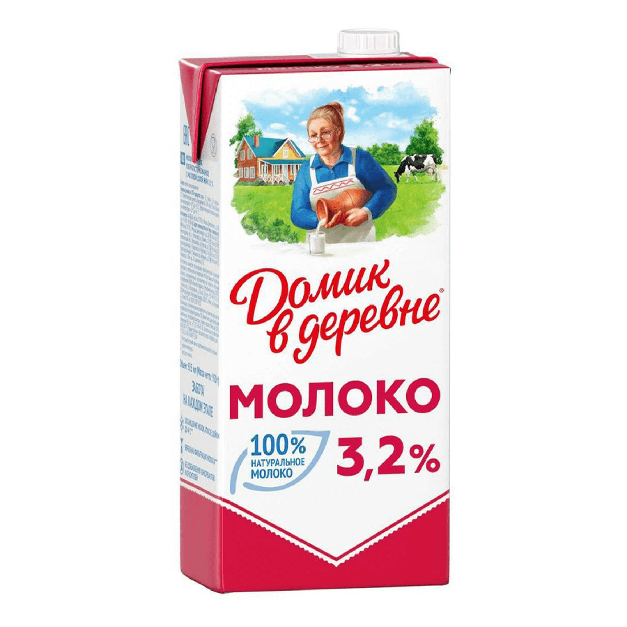 НАDО-Молоко 3,2 % ультрапастеризованное 950 мл Домик в деревне БЗМЖ - купить в НАДО маркет